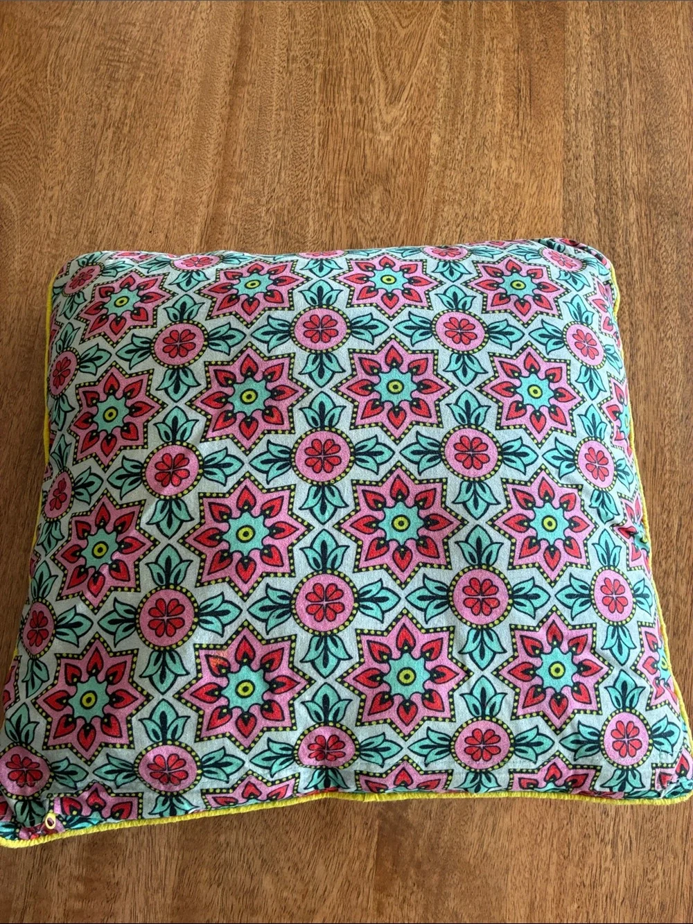 Earthbound Trading Co Buddha Throw Pillow Boho Tibetan Meditation Colorful 17”